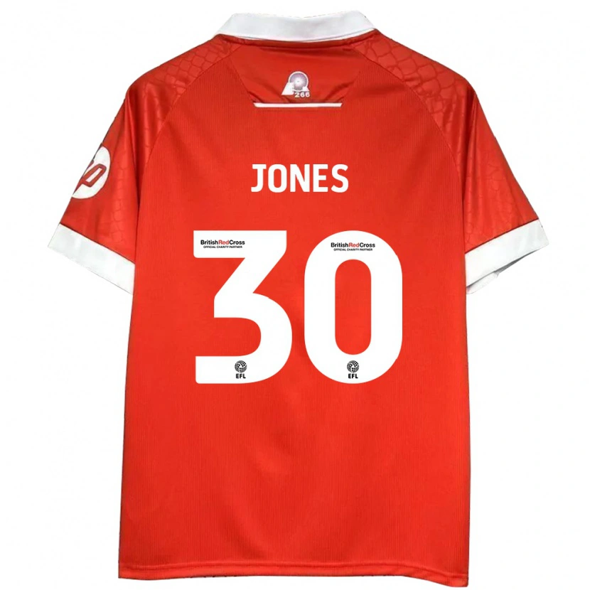 Danxen Pánské James Jones #30 Červená Bílá Domů Hráčské Dresy 2024/25 Dres