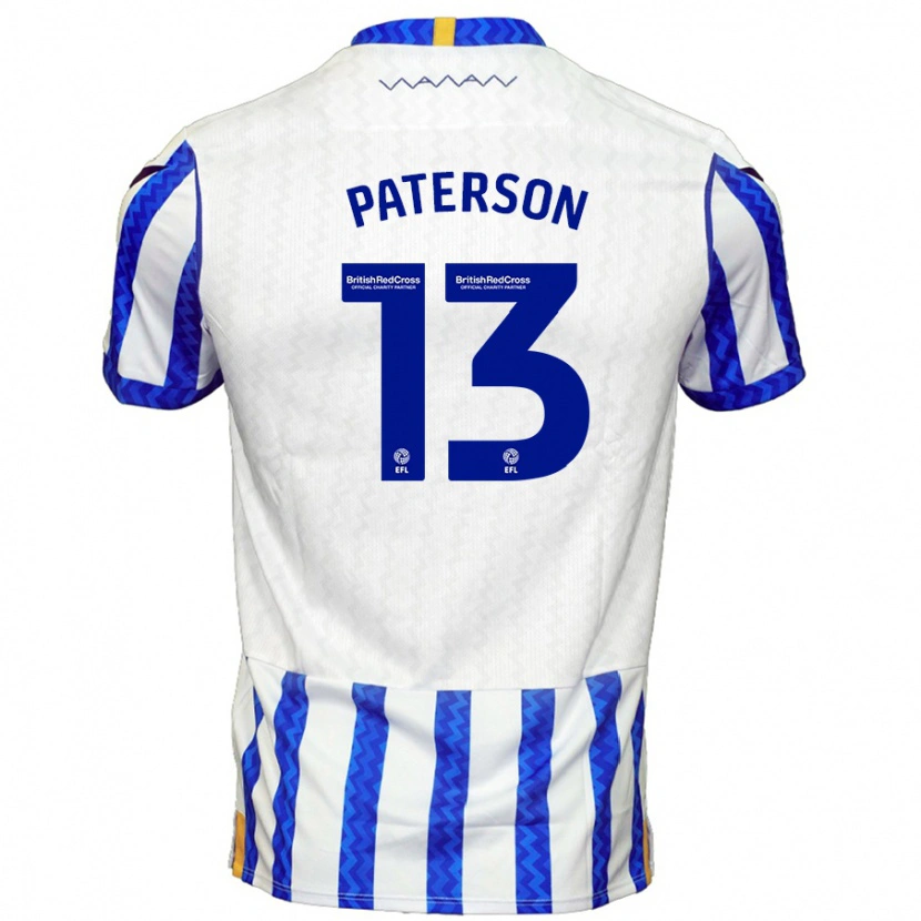 Danxen Pánské Callum Paterson #13 Modrá Bílá Domů Hráčské Dresy 2024/25 Dres