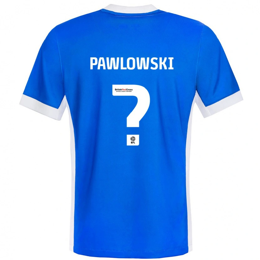 Danxen Pánské Jakub Pawlowski #0 Modrá Bílá Domů Hráčské Dresy 2024/25 Dres