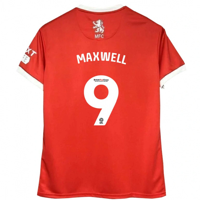 Danxen Pánské Armani Maxwell #9 Červená Bílá Domů Hráčské Dresy 2024/25 Dres