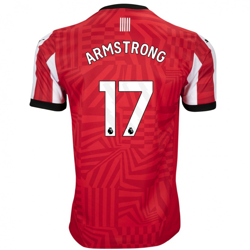 Danxen Pánské Stuart Armstrong #17 Červená Bílá Domů Hráčské Dresy 2024/25 Dres