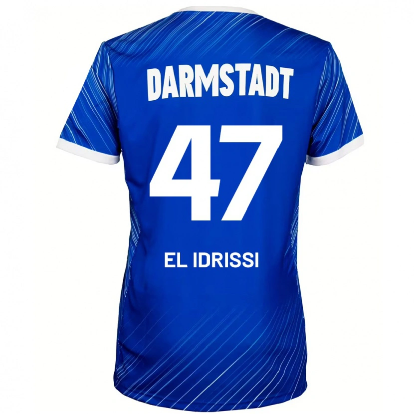 Danxen Pánské Othmane El Idrissi #47 Modrá Bílá Domů Hráčské Dresy 2024/25 Dres