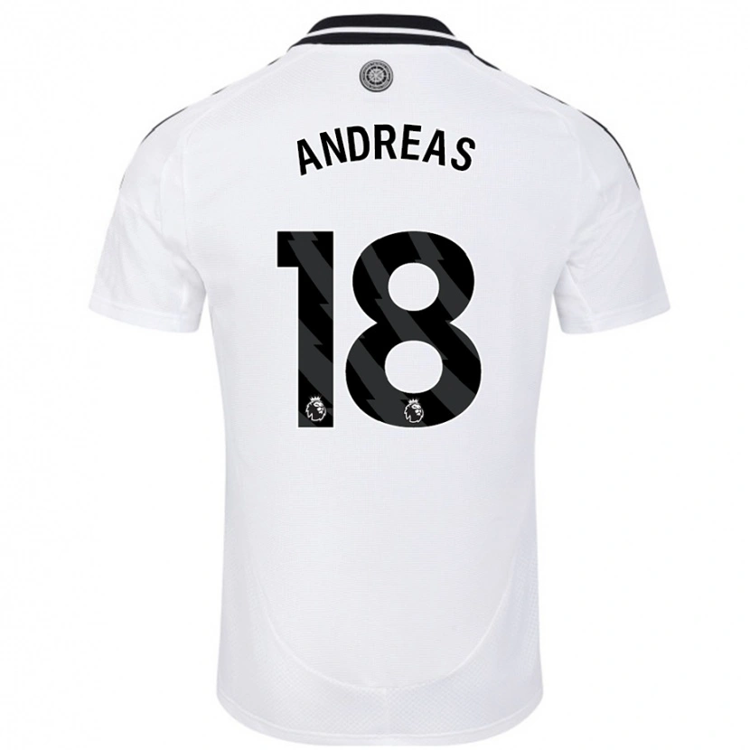 Danxen Pánské Andreas Pereira #18 Bílý Domů Hráčské Dresy 2024/25 Dres