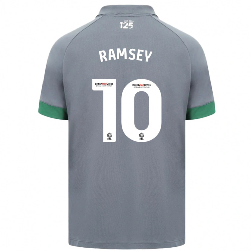 Danxen Pánské Aaron Ramsey #10 Tmavě Šedá Daleko Hráčské Dresy 2024/25 Dres