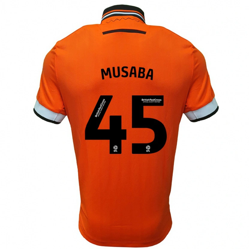 Danxen Pánské Anthony Musaba #45 Oranžová Bílá Daleko Hráčské Dresy 2024/25 Dres