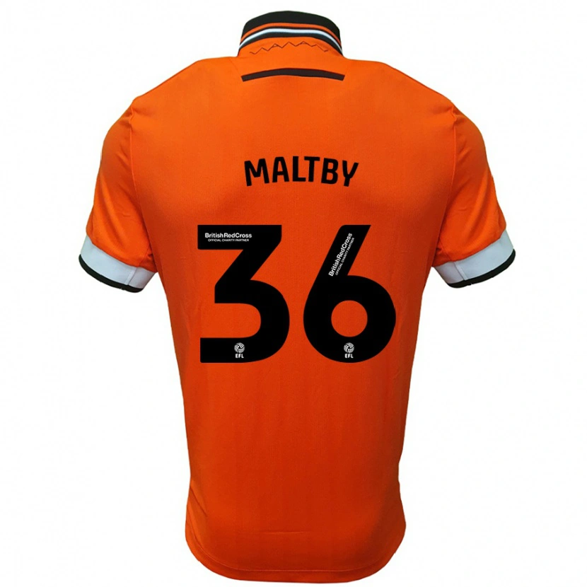 Danxen Pánské Mackenzie Maltby #36 Oranžová Bílá Daleko Hráčské Dresy 2024/25 Dres