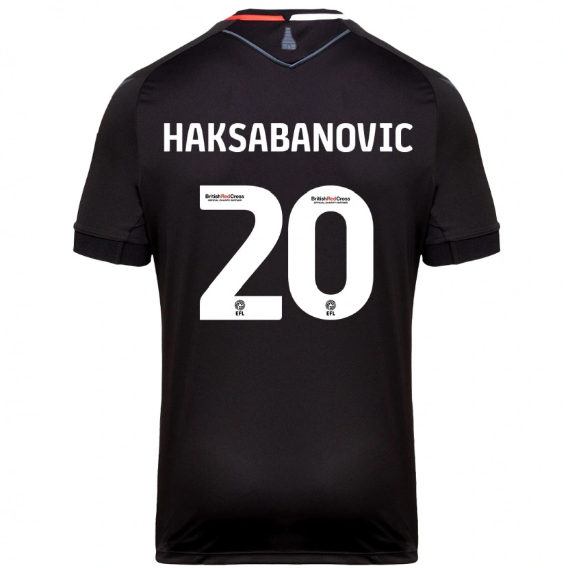 Danxen Pánské Sead Hakšabanović #20 Černý Daleko Hráčské Dresy 2024/25 Dres