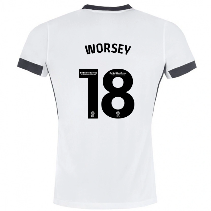 Danxen Pánské Louanne Worsey #18 Bílá Černá Daleko Hráčské Dresy 2024/25 Dres