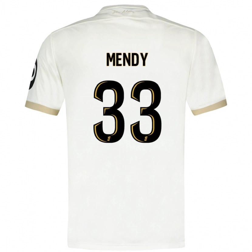 Danxen Pánské Antoine Mendy #33 Bílé Zlato Daleko Hráčské Dresy 2024/25 Dres