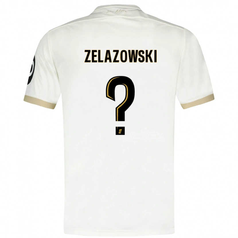 Danxen Pánské Bartosz Zelazowski #0 Bílé Zlato Daleko Hráčské Dresy 2024/25 Dres