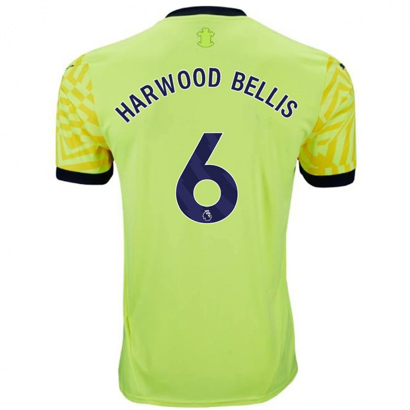 Danxen Pánské Taylor Harwood-Bellis #6 Žluť Daleko Hráčské Dresy 2024/25 Dres