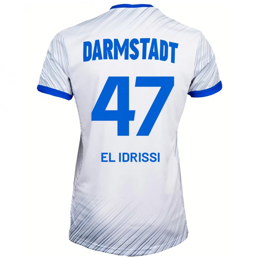 Danxen Pánské Othmane El Idrissi #47 Bílá Modrá Daleko Hráčské Dresy 2024/25 Dres