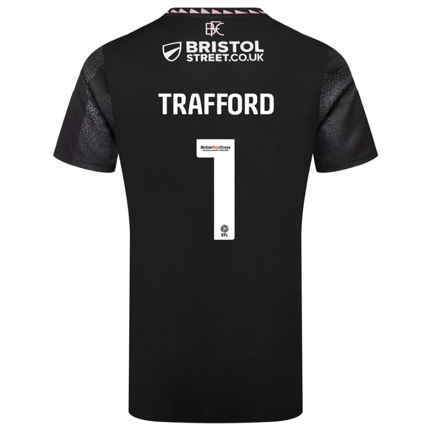 Danxen Pánské James Trafford #1 Černý Daleko Hráčské Dresy 2024/25 Dres