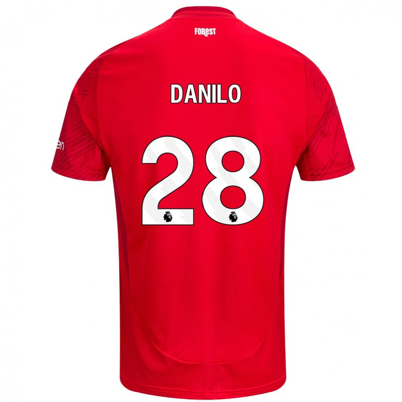 Danxen Dámské Danilo #28 Červená Bílá Domů Hráčské Dresy 2024/25 Dres