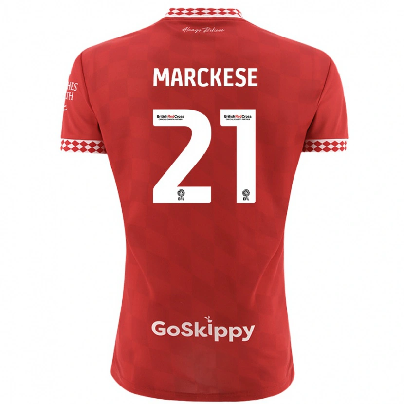 Danxen Dámské Kaylan Marckese #21 Červený Domů Hráčské Dresy 2024/25 Dres