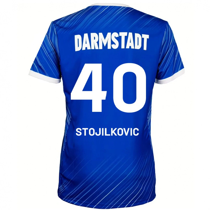 Danxen Dámské Filip Stojilkovic #40 Modrá Bílá Domů Hráčské Dresy 2024/25 Dres