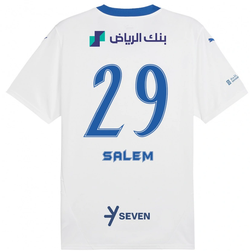 Danxen Dámské Salem Al-Dawsari #29 Bílá Modrá Daleko Hráčské Dresy 2024/25 Dres