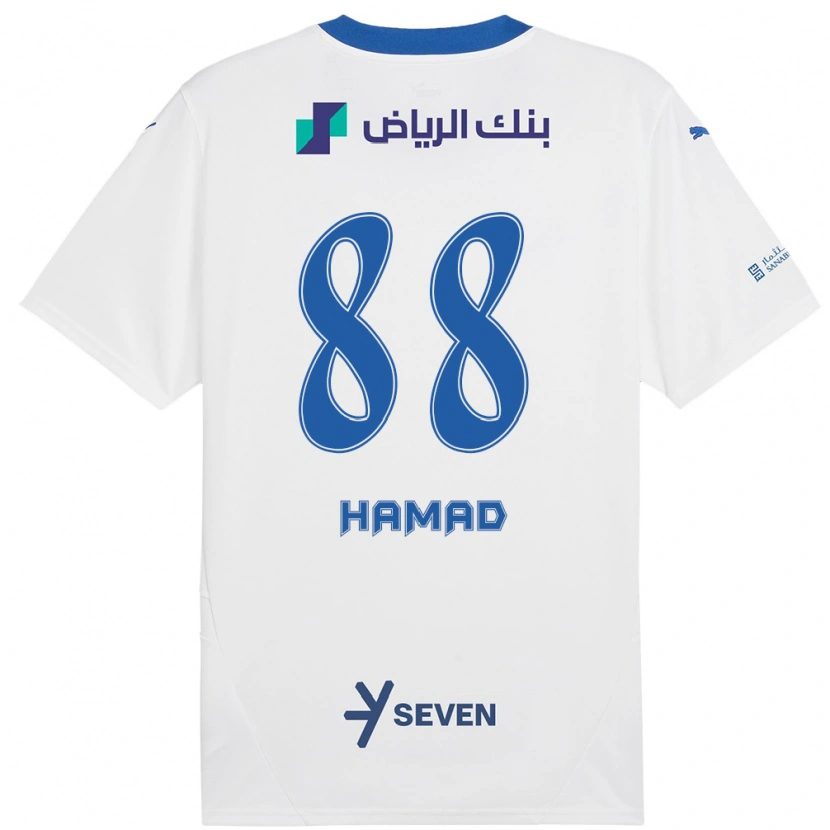 Danxen Dámské Hamad Al-Yami #88 Bílá Modrá Daleko Hráčské Dresy 2024/25 Dres