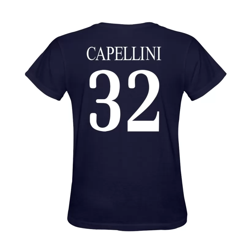 Pánské Nicola Capellini #32 Tmavě Modrá Dresy Dres Trička Design