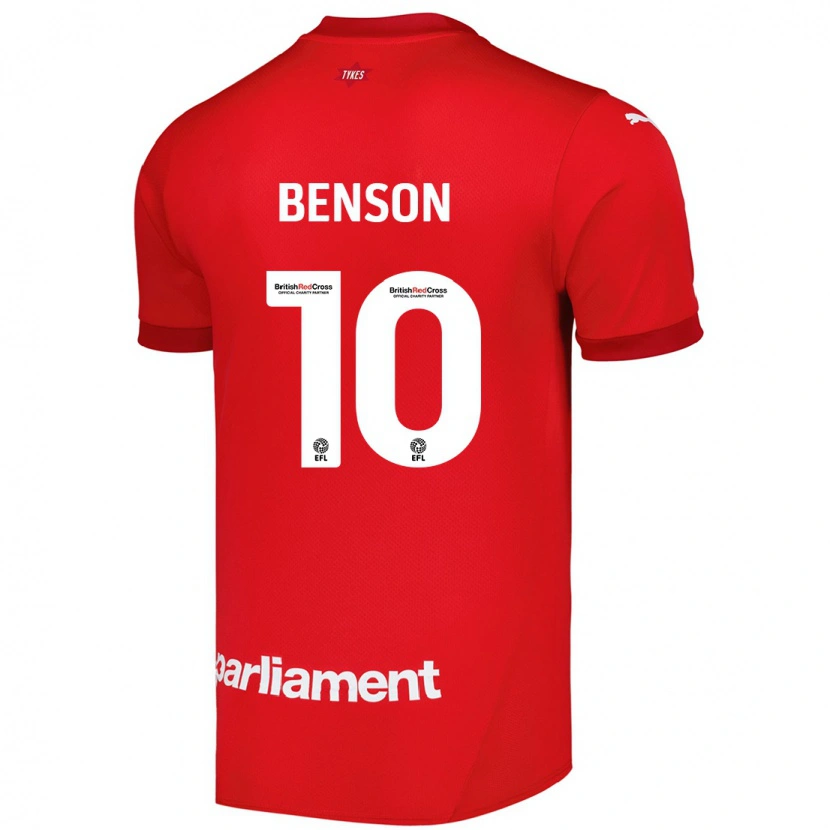 Danxen Dětské Josh Benson #10 Červený Domů Hráčské Dresy 2024/25 Dres