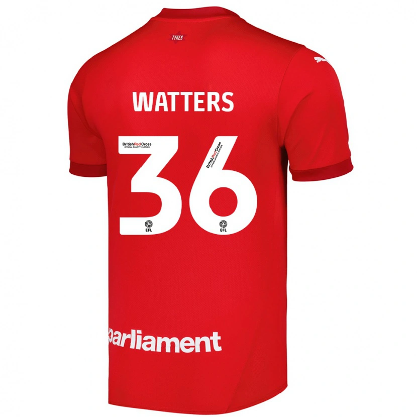 Danxen Dětské Max Watters #36 Červený Domů Hráčské Dresy 2024/25 Dres