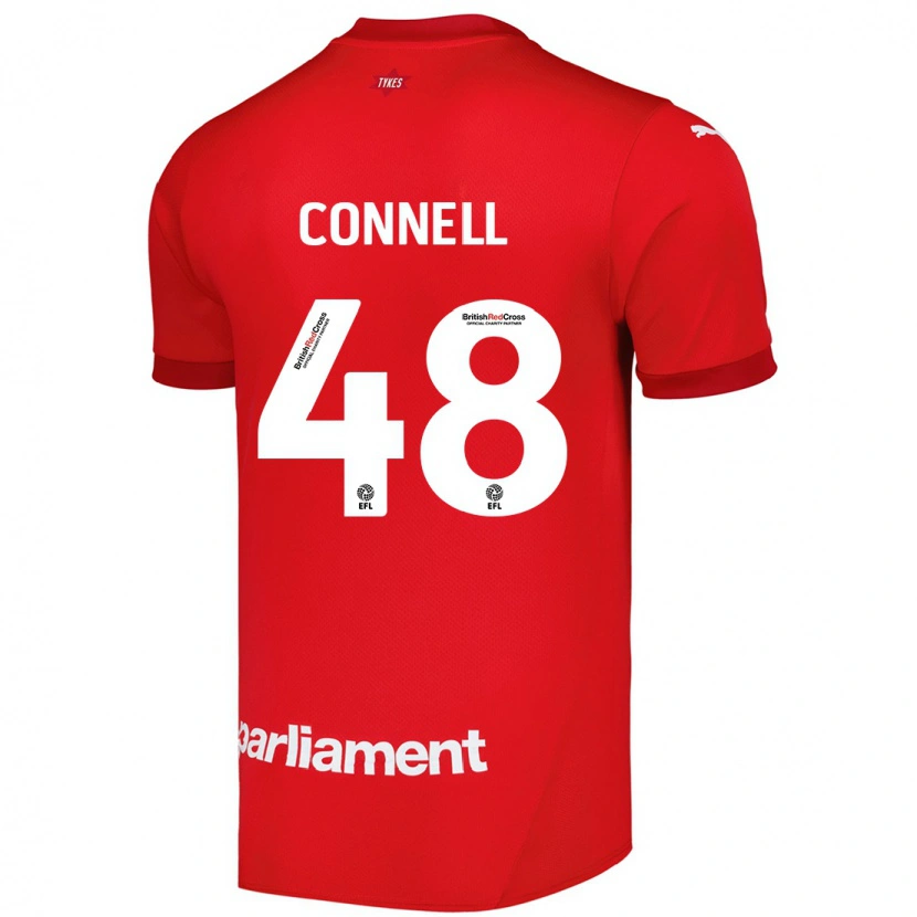 Danxen Dětské Luca Connell #48 Červený Domů Hráčské Dresy 2024/25 Dres