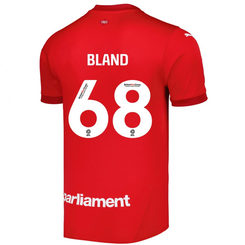 Danxen Dětské Jonathan Bland #68 Červený Domů Hráčské Dresy 2024/25 Dres