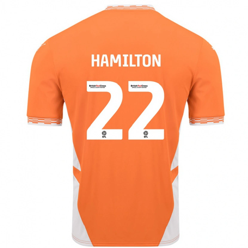 Danxen Dětské Cj Hamilton #22 Oranžová Bílá Domů Hráčské Dresy 2024/25 Dres