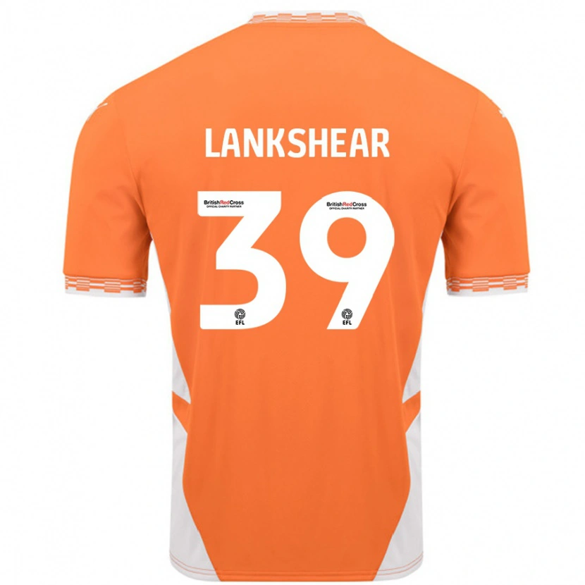 Danxen Dětské Alex Lankshear #39 Oranžová Bílá Domů Hráčské Dresy 2024/25 Dres