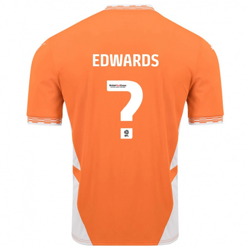 Danxen Dětské Bethany Edwards #0 Oranžová Bílá Domů Hráčské Dresy 2024/25 Dres