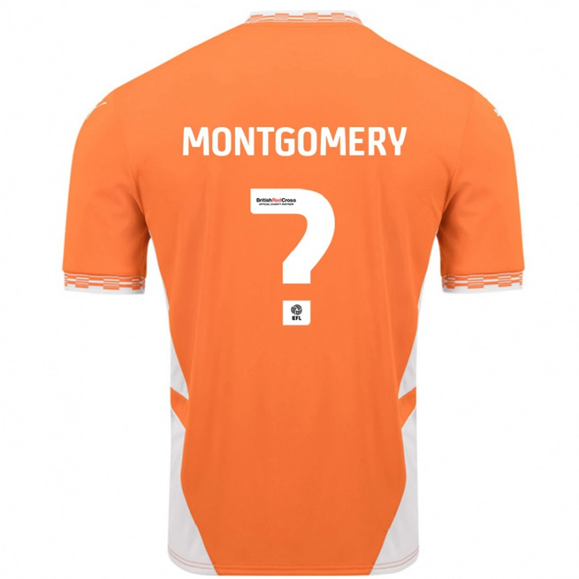 Danxen Dětské Aleysha Montgomery #0 Oranžová Bílá Domů Hráčské Dresy 2024/25 Dres