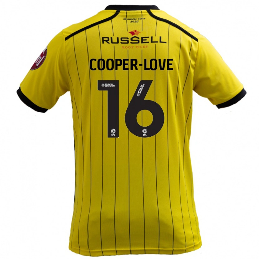 Danxen Dětské Jack Cooper-Love #16 Žluť Domů Hráčské Dresy 2024/25 Dres