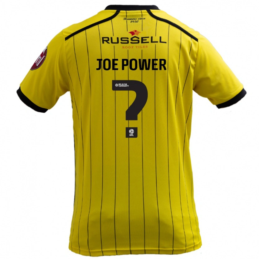 Danxen Dětské John Joe Power #0 Žluť Domů Hráčské Dresy 2024/25 Dres