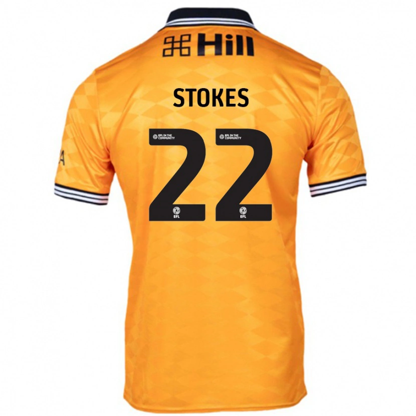 Danxen Dětské Josh Stokes #22 Pomerančový Domů Hráčské Dresy 2024/25 Dres