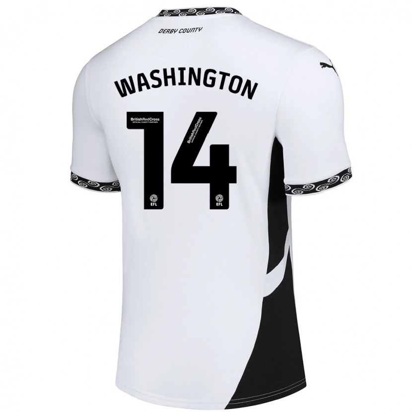 Danxen Dětské Conor Washington #14 Bílá Černá Domů Hráčské Dresy 2024/25 Dres