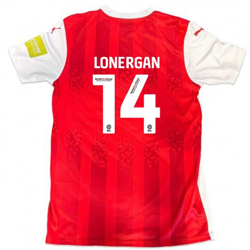 Danxen Dětské Tommy Lonergan #14 Červená Bílá Domů Hráčské Dresy 2024/25 Dres