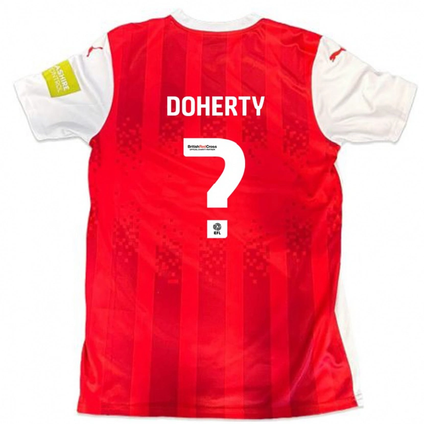 Danxen Dětské Jack Doherty #0 Červená Bílá Domů Hráčské Dresy 2024/25 Dres