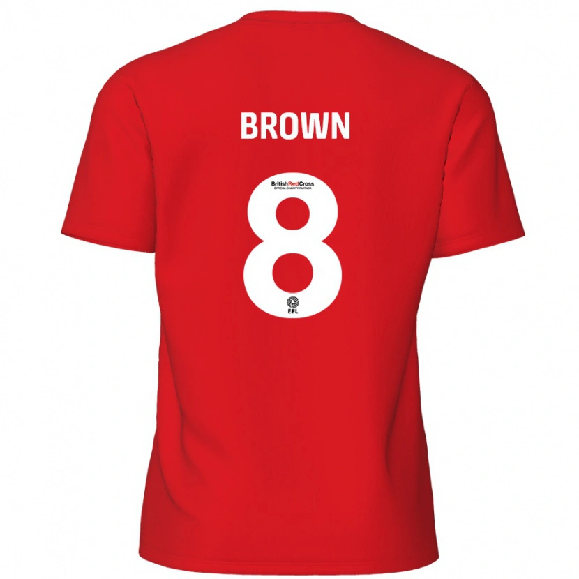 Danxen Dětské Jordan Brown #8 Červený Domů Hráčské Dresy 2024/25 Dres