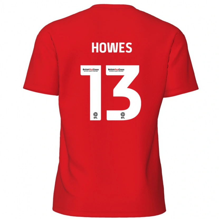 Danxen Dětské Sam Howes #13 Červený Domů Hráčské Dresy 2024/25 Dres