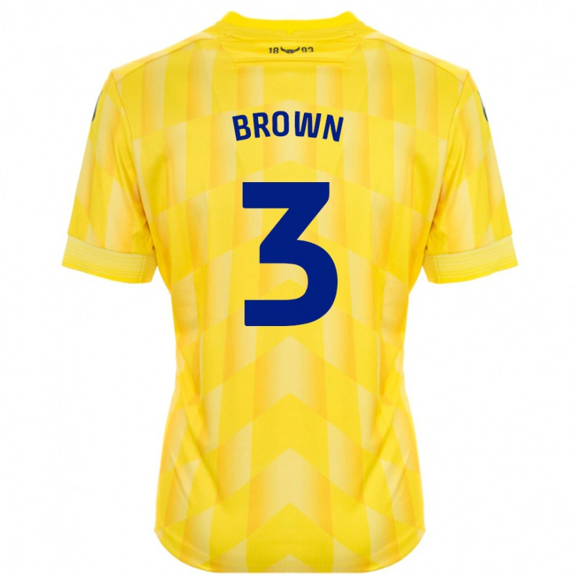 Danxen Dětské Ciaron Brown #3 Žluť Domů Hráčské Dresy 2024/25 Dres