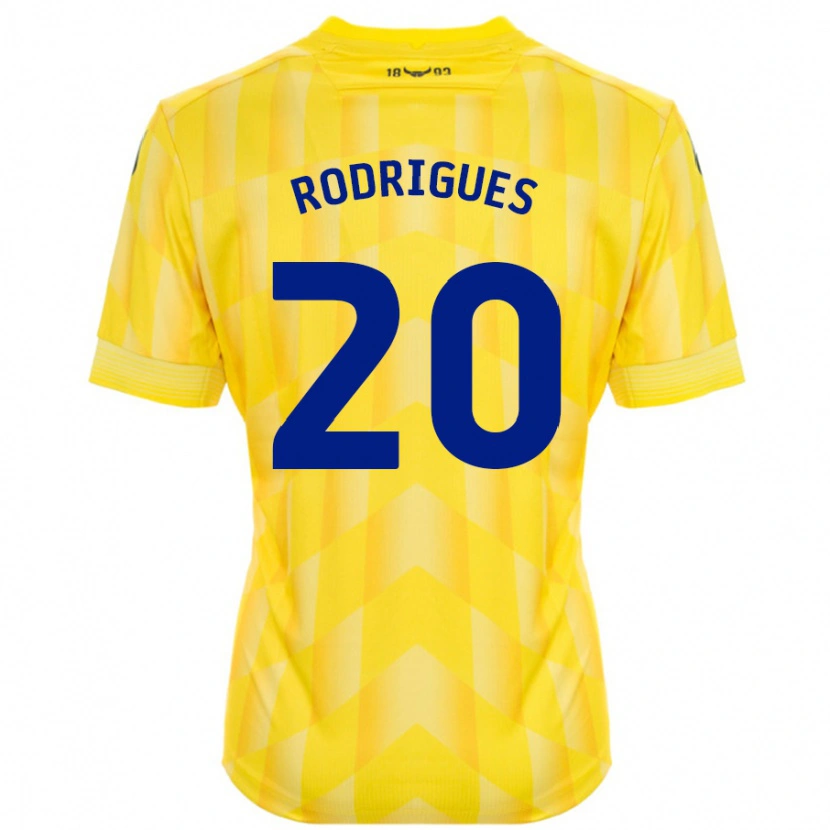 Danxen Dětské Rúben Rodrigues #20 Žluť Domů Hráčské Dresy 2024/25 Dres