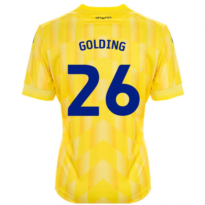 Danxen Dětské James Golding #26 Žluť Domů Hráčské Dresy 2024/25 Dres