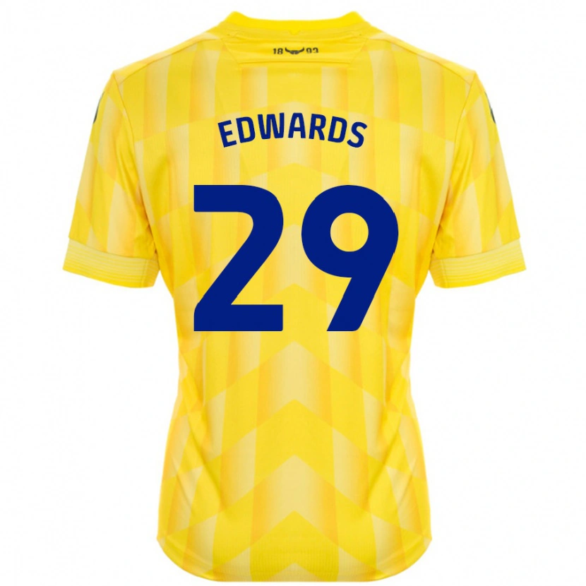 Danxen Dětské Kyle Edwards #29 Žluť Domů Hráčské Dresy 2024/25 Dres