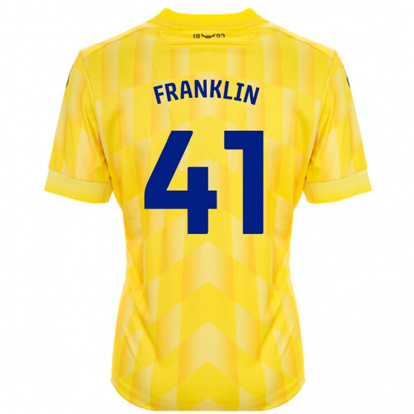 Danxen Dětské George Franklin #41 Žluť Domů Hráčské Dresy 2024/25 Dres