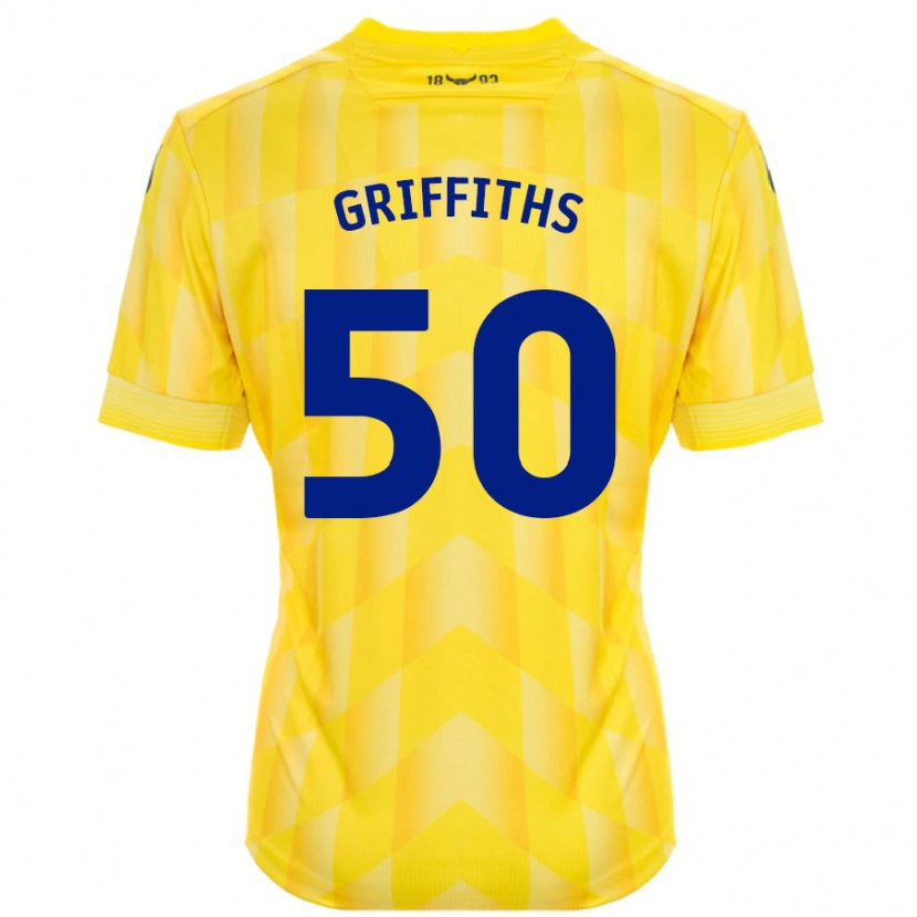 Danxen Dětské Louis Griffiths #50 Žluť Domů Hráčské Dresy 2024/25 Dres