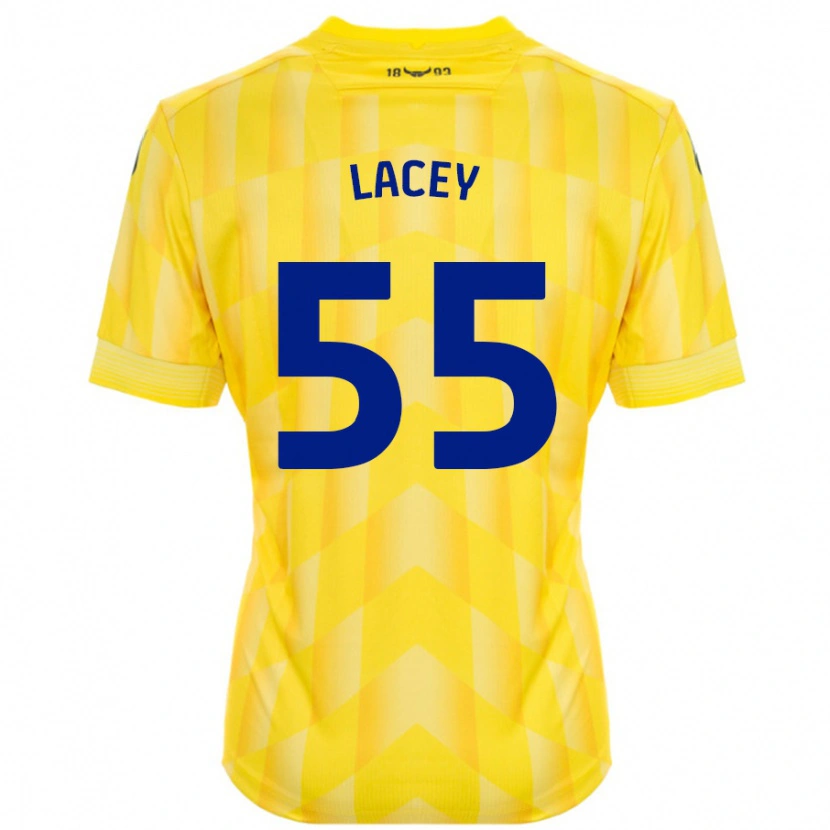 Danxen Dětské Aaron Lacey #55 Žluť Domů Hráčské Dresy 2024/25 Dres