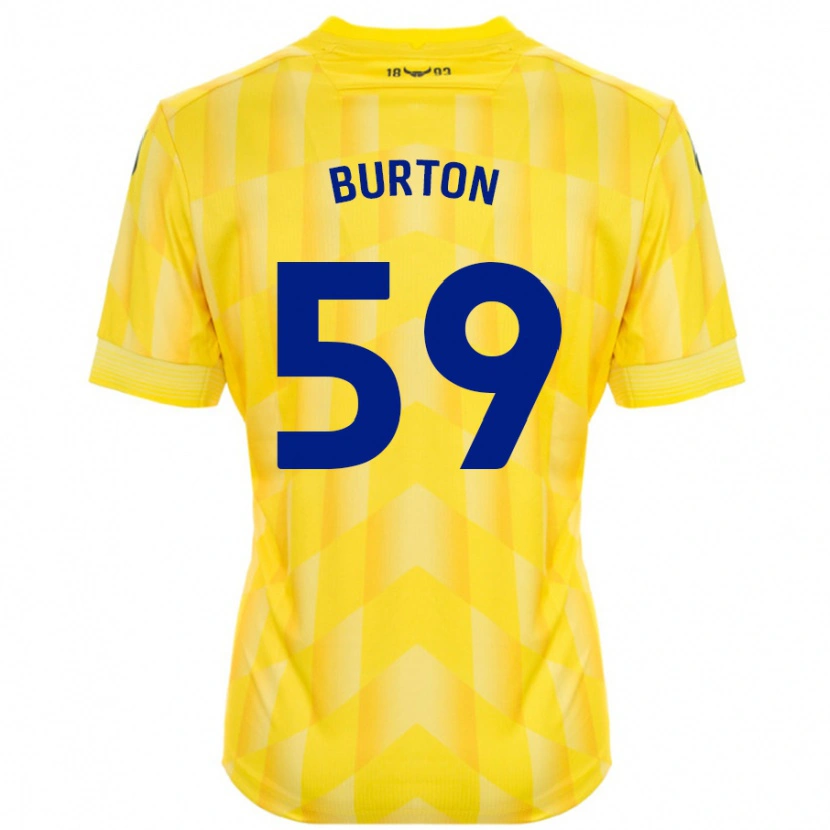 Danxen Dětské Kasway Burton #59 Žluť Domů Hráčské Dresy 2024/25 Dres