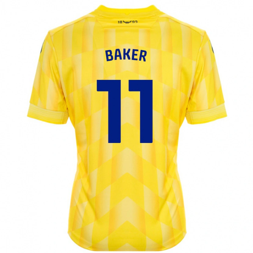 Danxen Dětské Sophie Baker #11 Žluť Domů Hráčské Dresy 2024/25 Dres