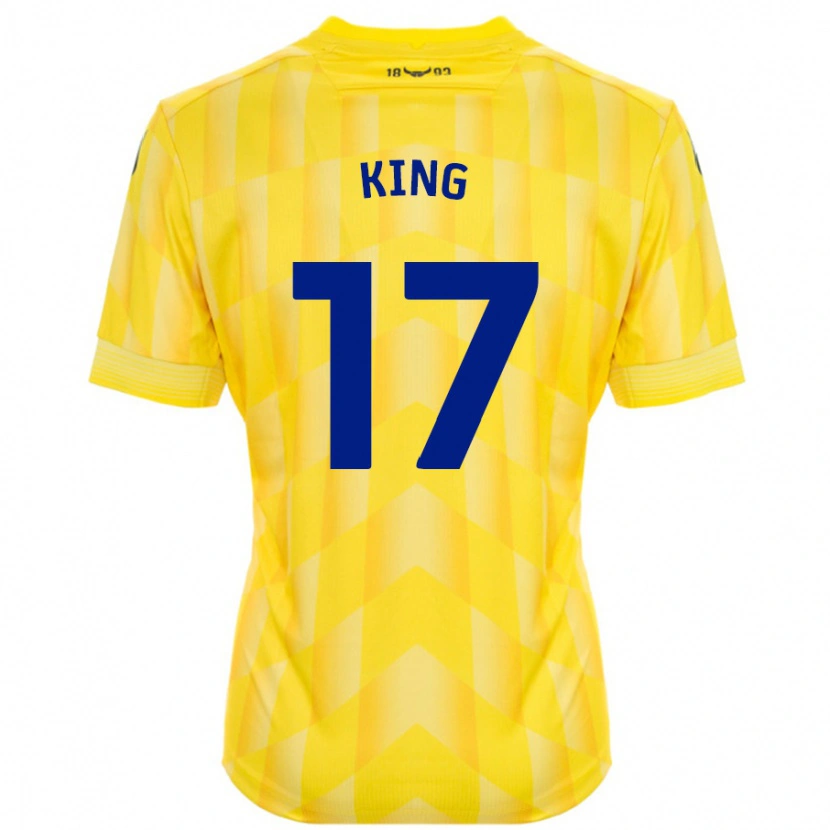 Danxen Dětské Sarah King #17 Žluť Domů Hráčské Dresy 2024/25 Dres