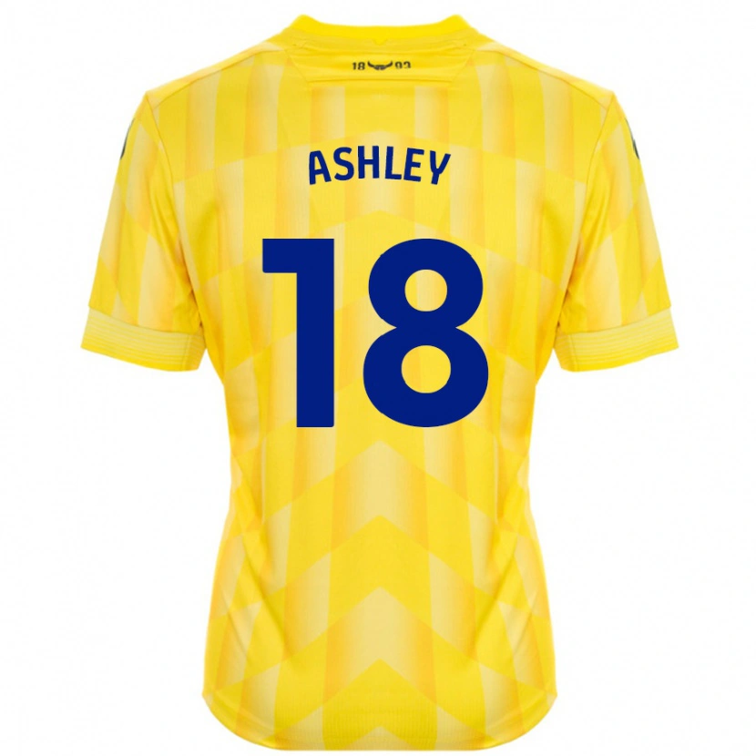 Danxen Dětské Alex Ashley #18 Žluť Domů Hráčské Dresy 2024/25 Dres